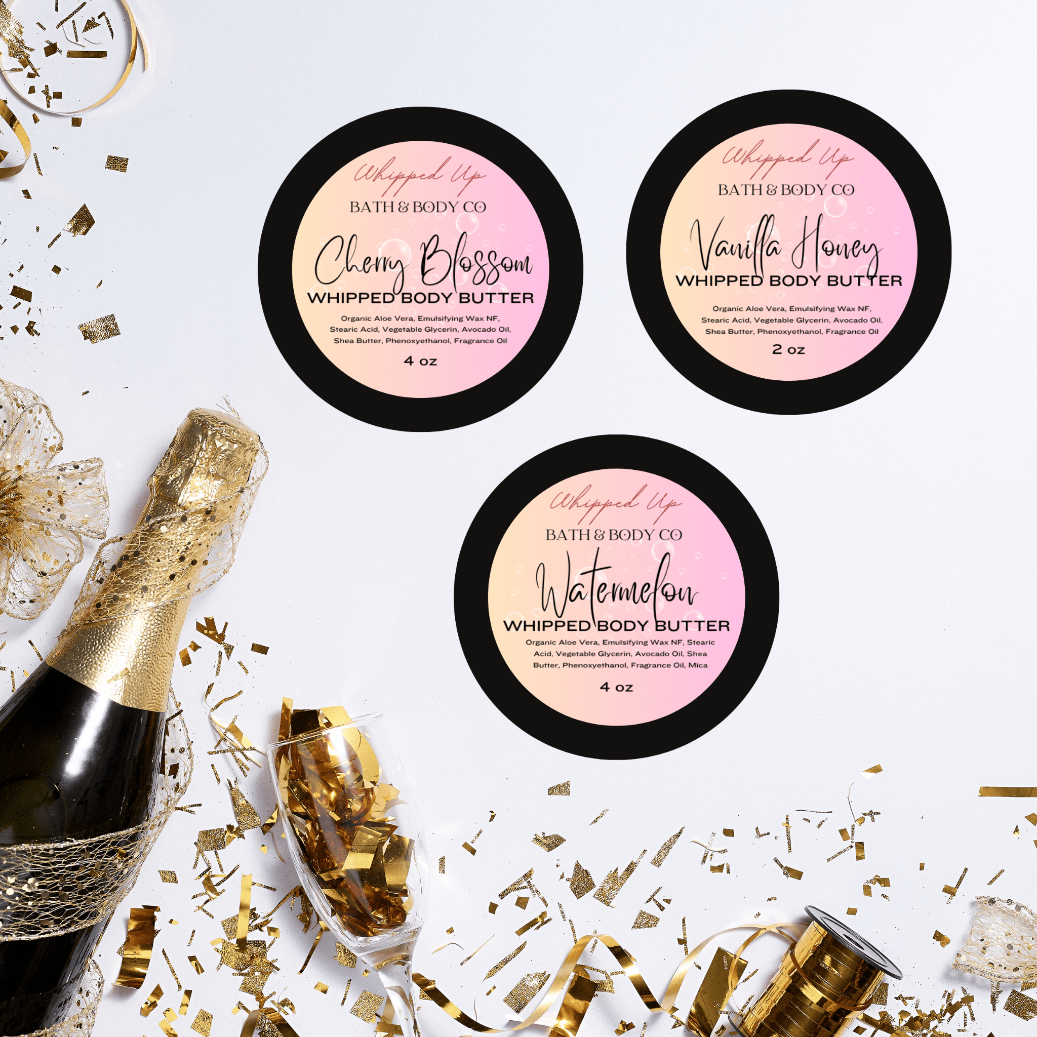 Bridal Shower Favors ~ Whipped Body Butter - Whipped Up Bath & Body