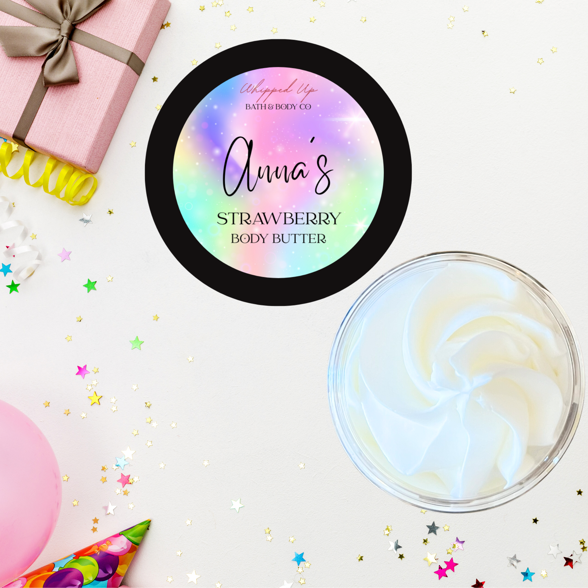 Unicorn Rainbow Personalized Body Butter