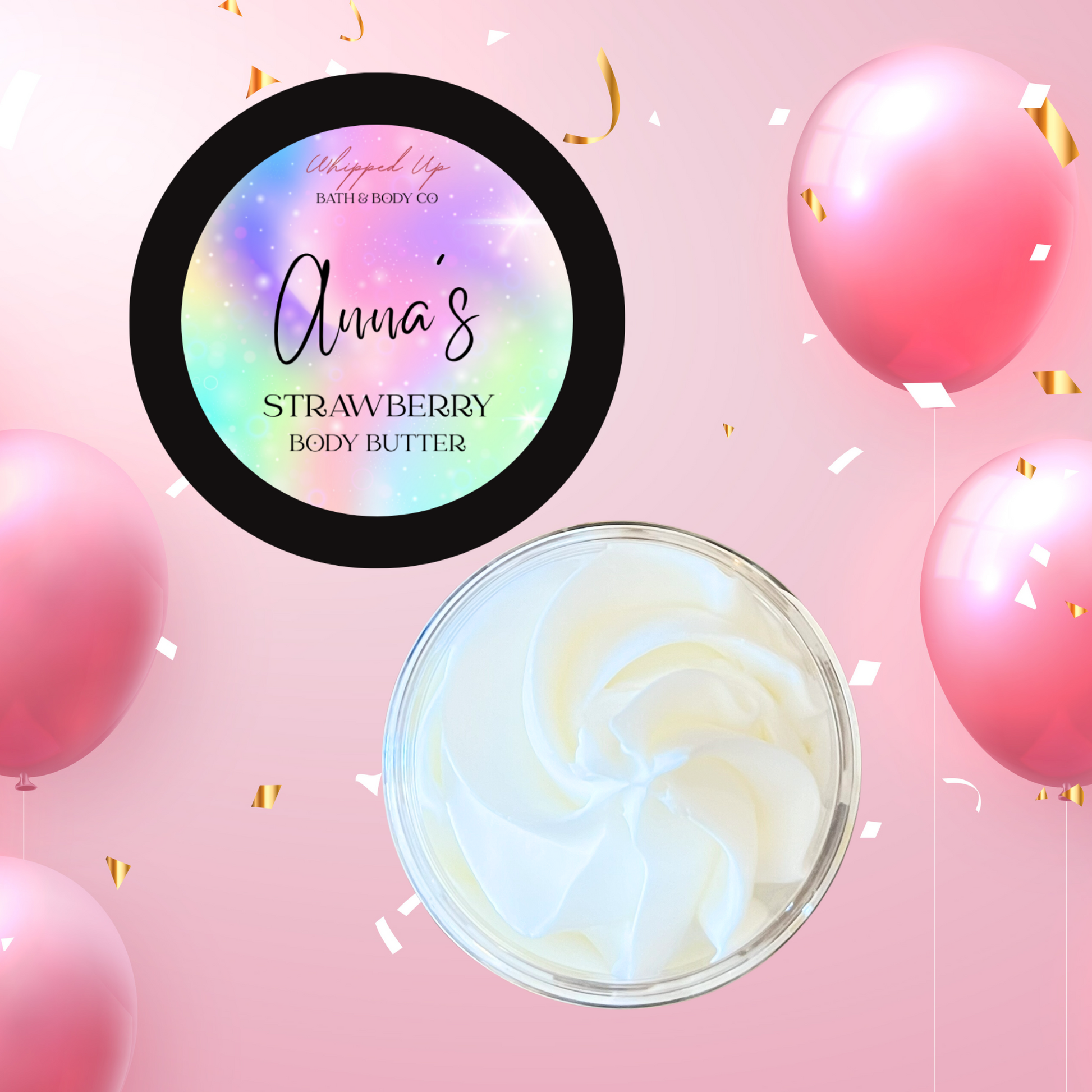 Unicorn Rainbow Personalized Body Butter