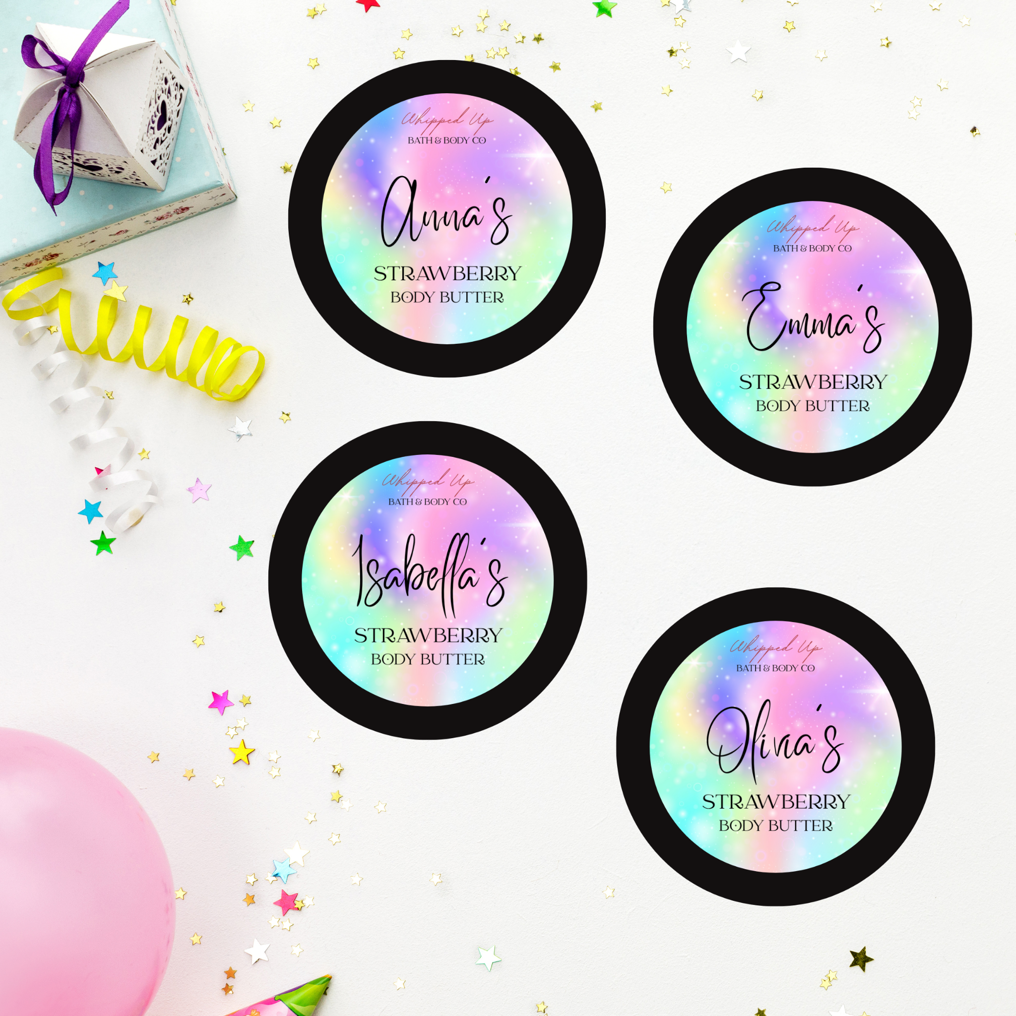 Unicorn Rainbow Personalized Body Butter