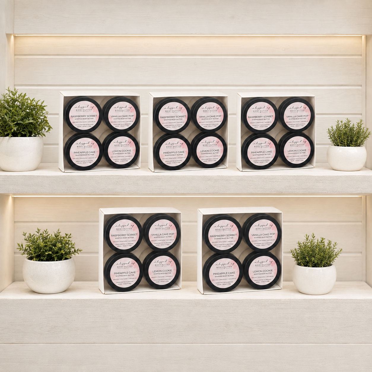 Body Butter Sampler Set – 4 Pack of 1 oz Minis
