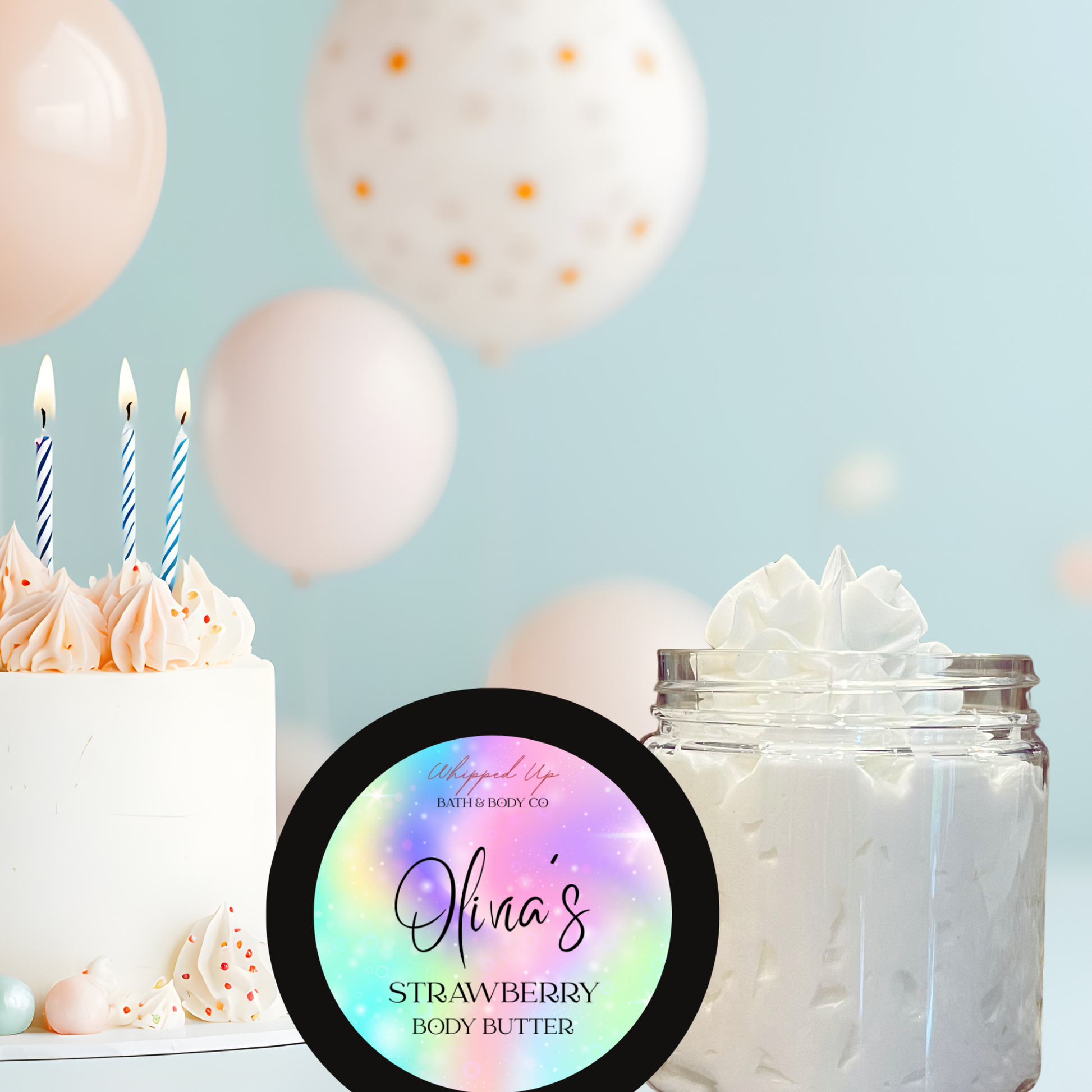 Unicorn Rainbow Personalized Body Butter