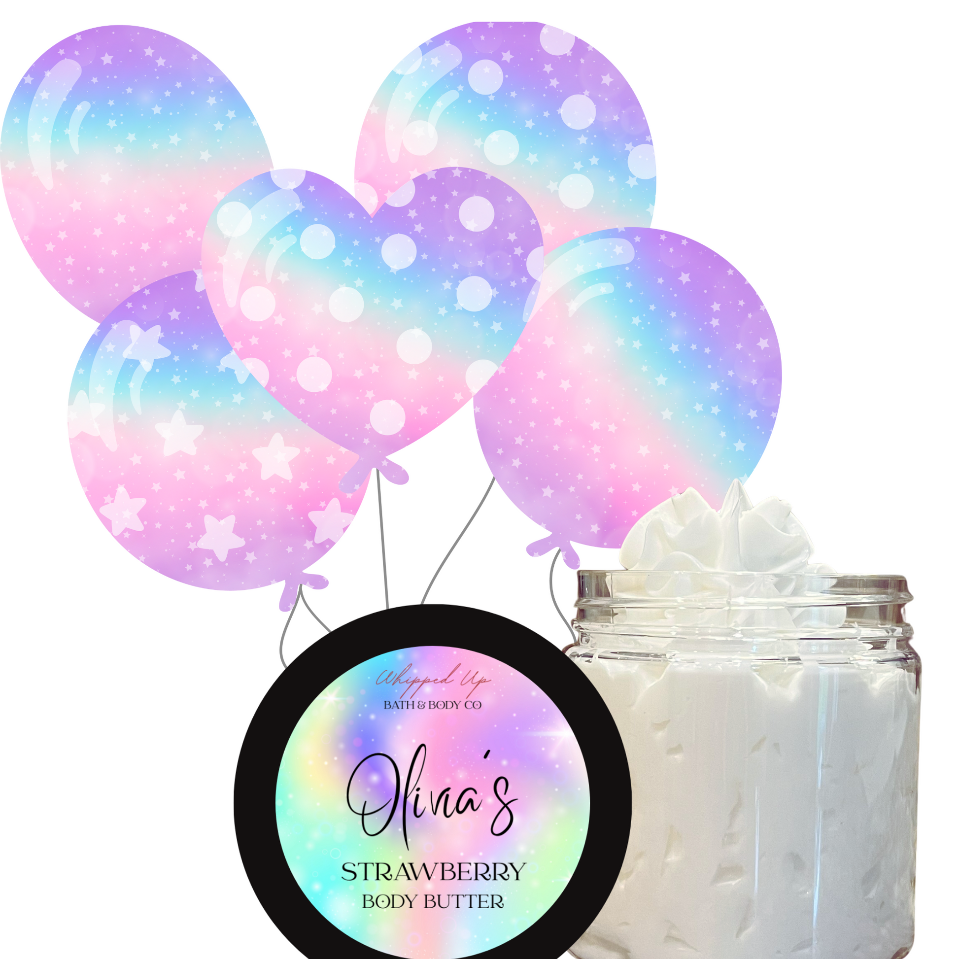Unicorn Rainbow Personalized Body Butter