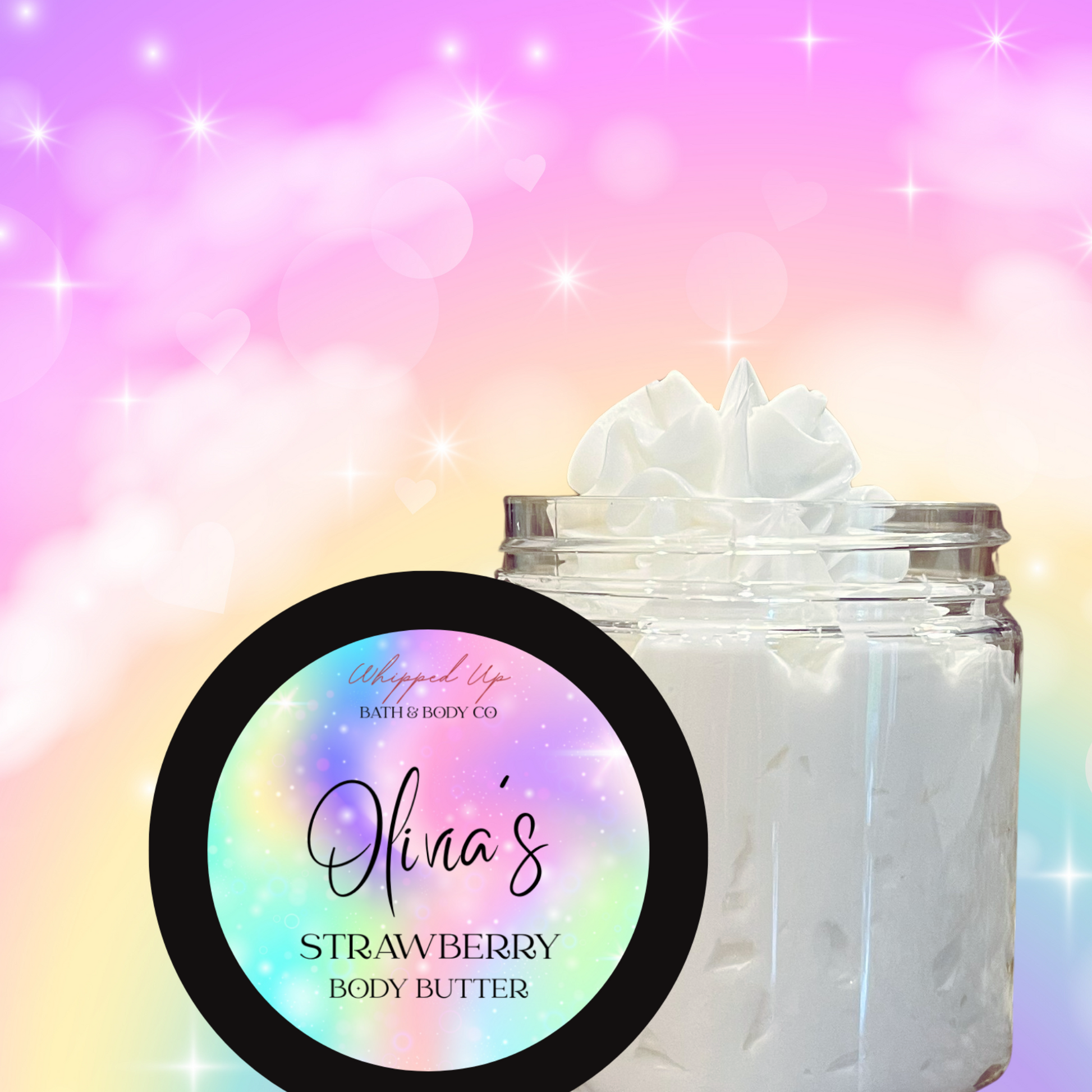 Unicorn Rainbow Personalized Body Butter