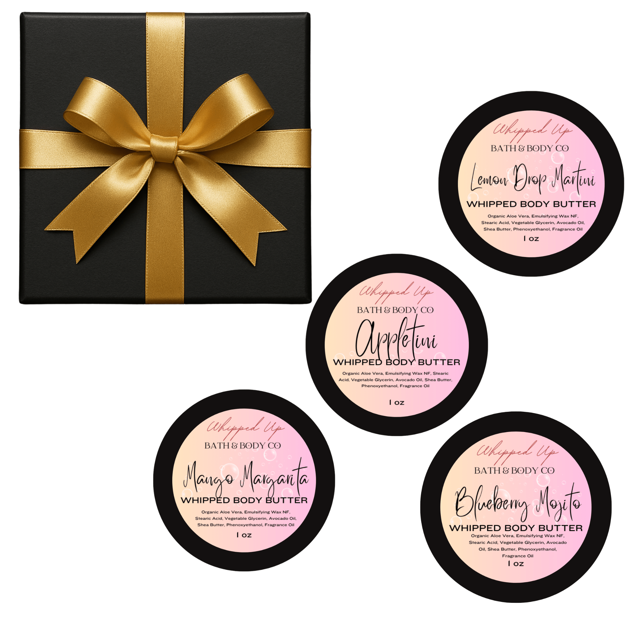 Cocktails Collection Body Butter Gift Box - Whipped Up Bath & Body