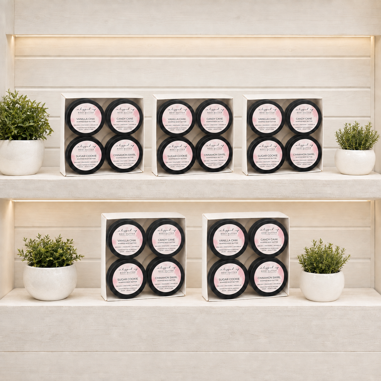 Body Butter Seasonal Sampler Set – 4 Pack of 1 oz Minis